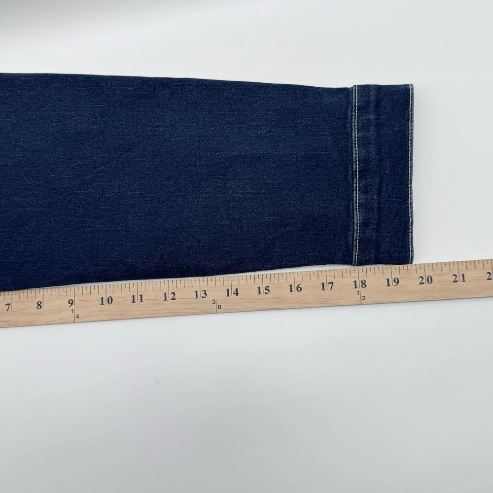 True Religion Ladder Stitch SN Denim Jacket Large, Dark Hawks Eye Wash,MSRP $184